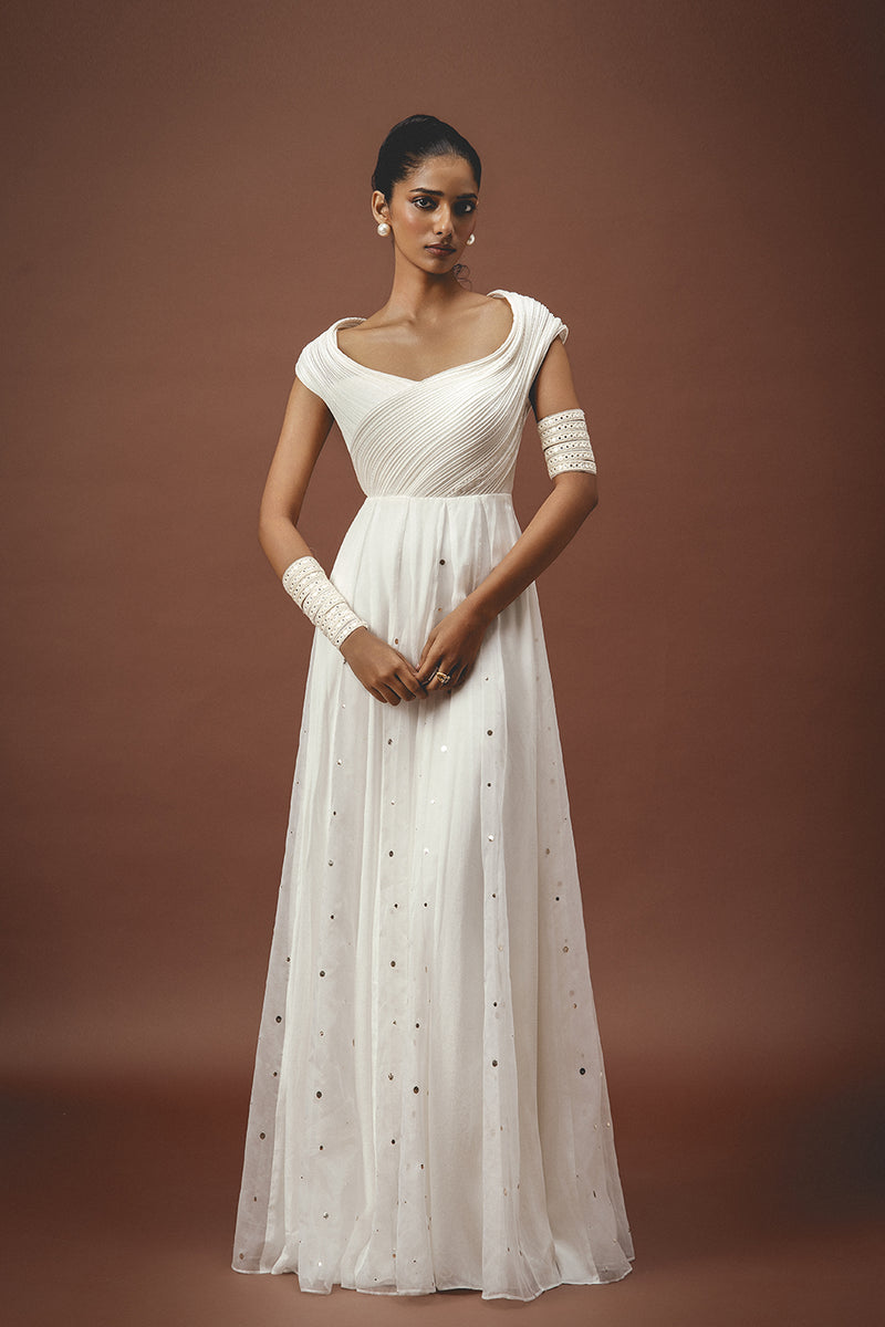 Kali White Bone Gown