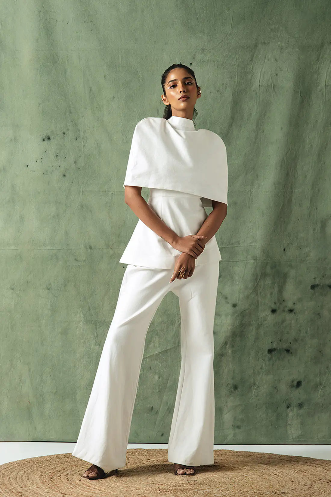 Ivory Lace Cape Co-Ord Set
