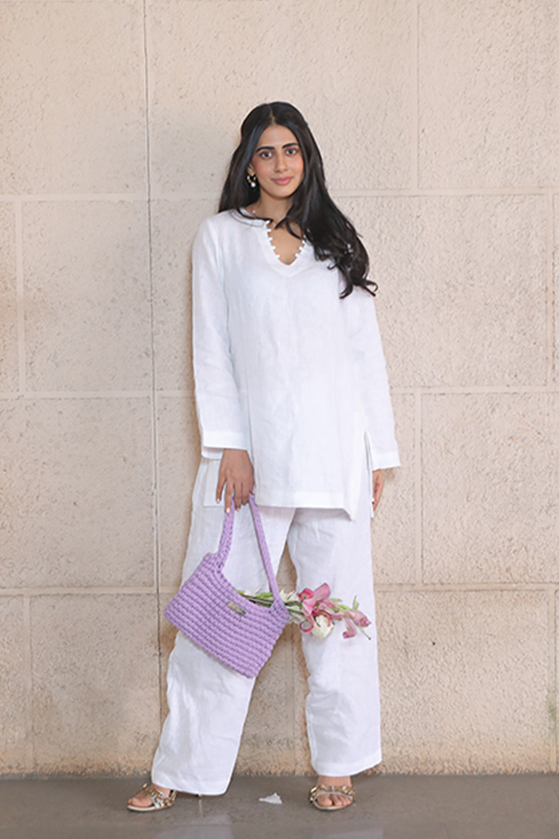 White Handloom Linen