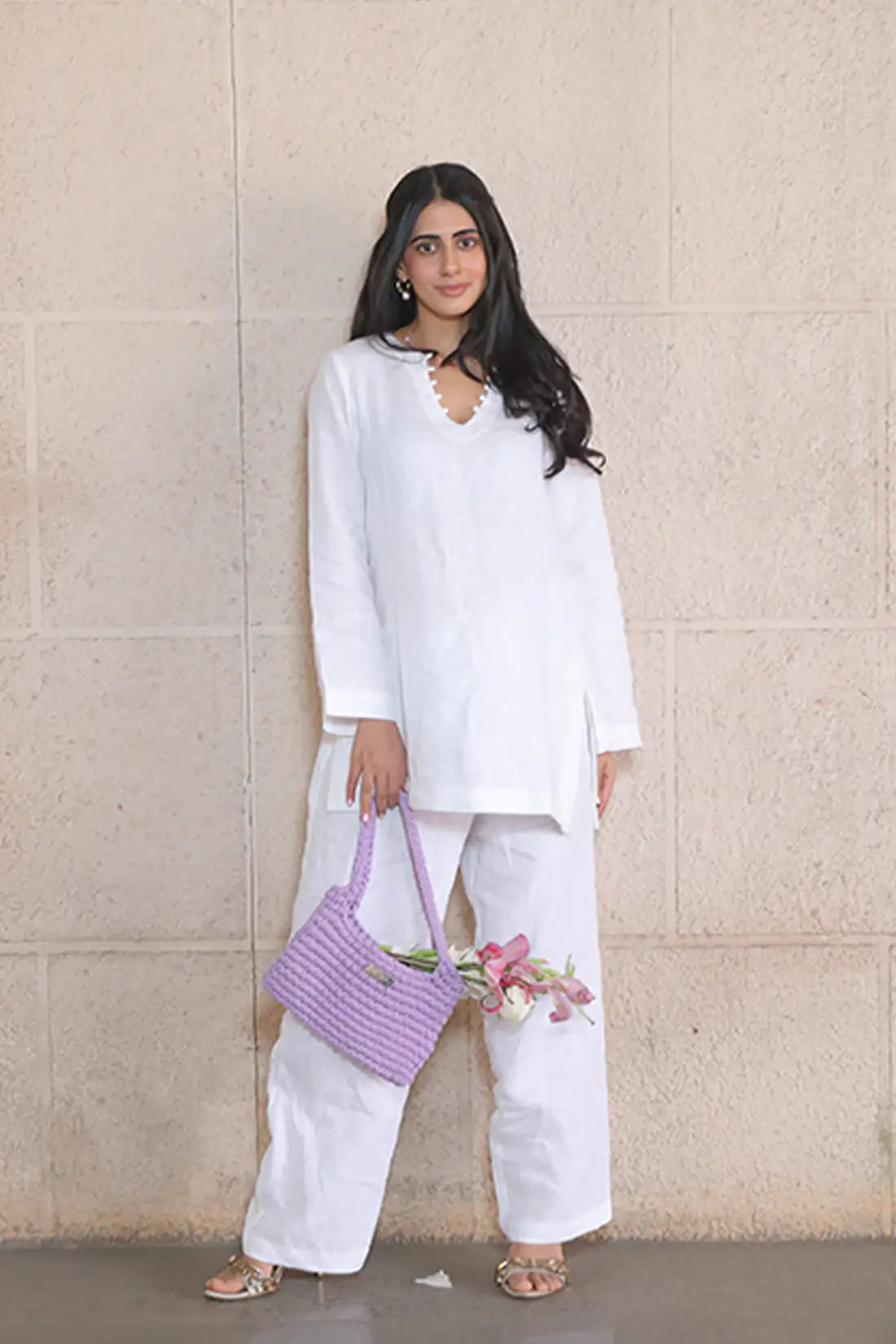 White Handloom Linen