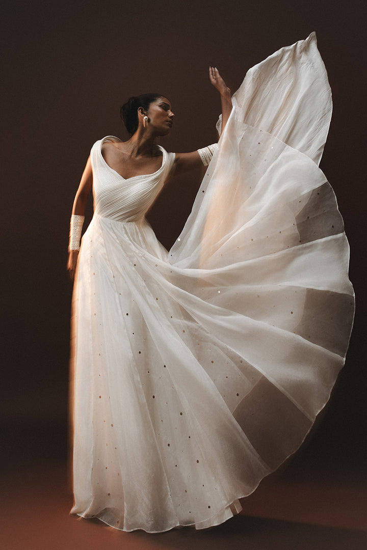Kali White Bone Gown