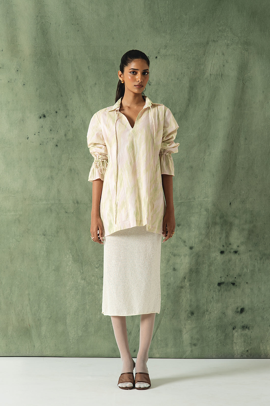Saan Print Poplin Shirt