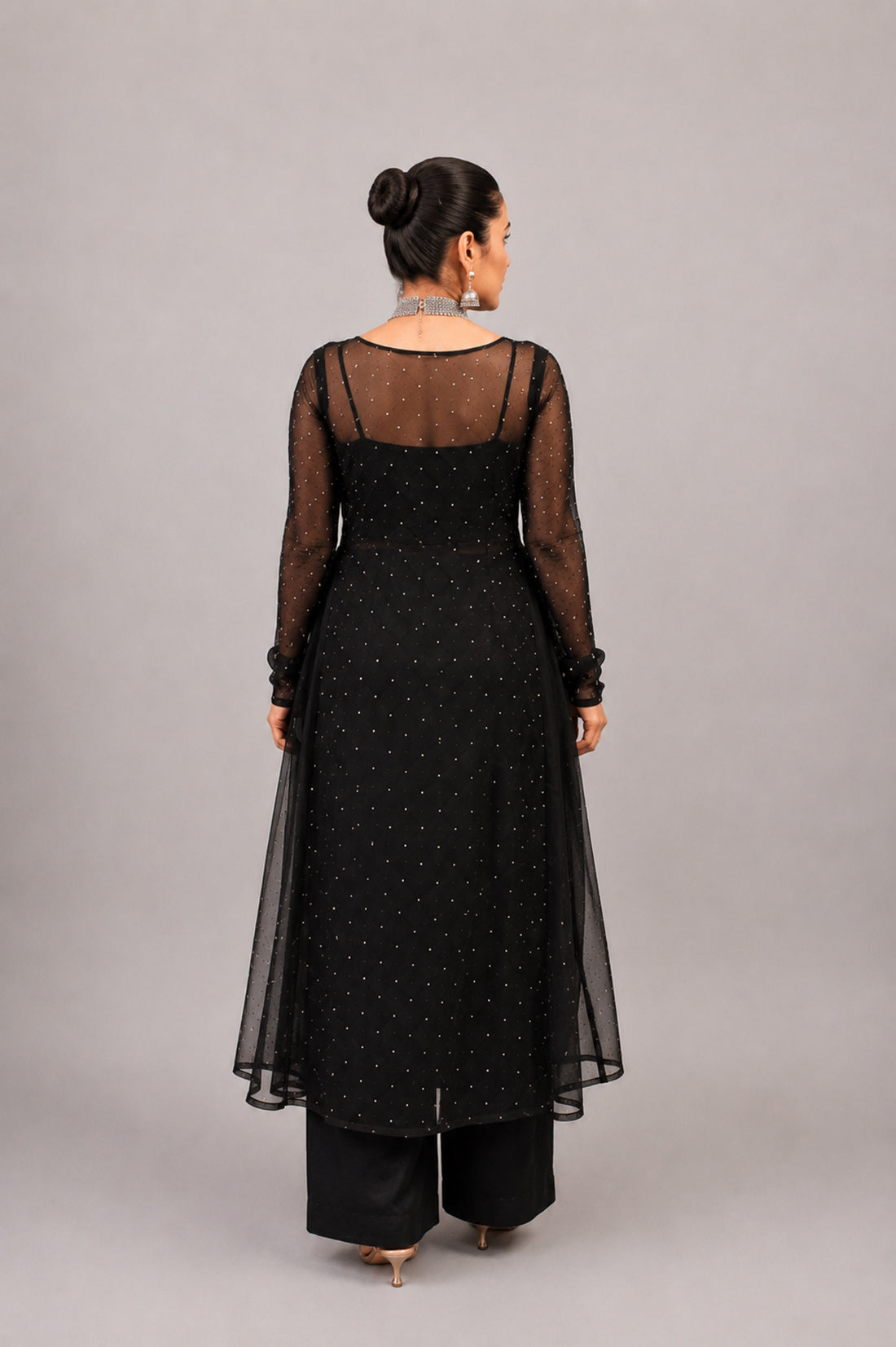 Noir Grace Embellished 3-Piece Suit Set