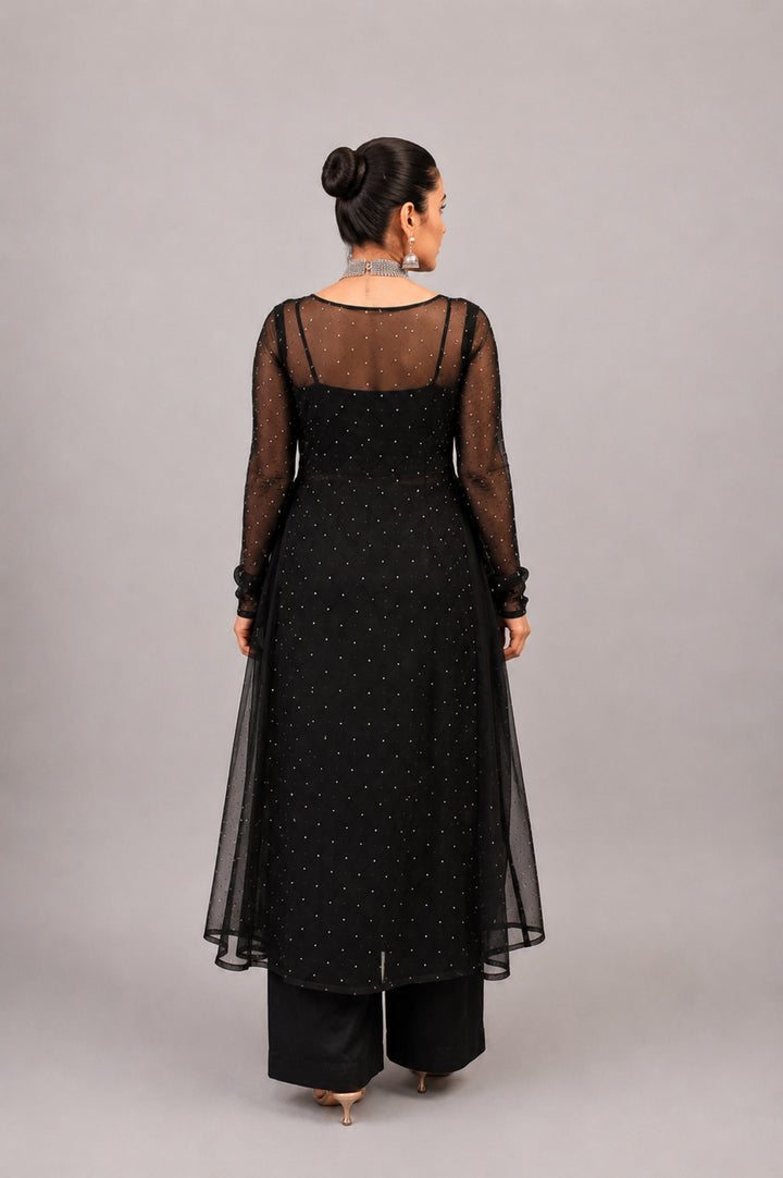 Noir Grace Embellished 3-Piece Suit Set