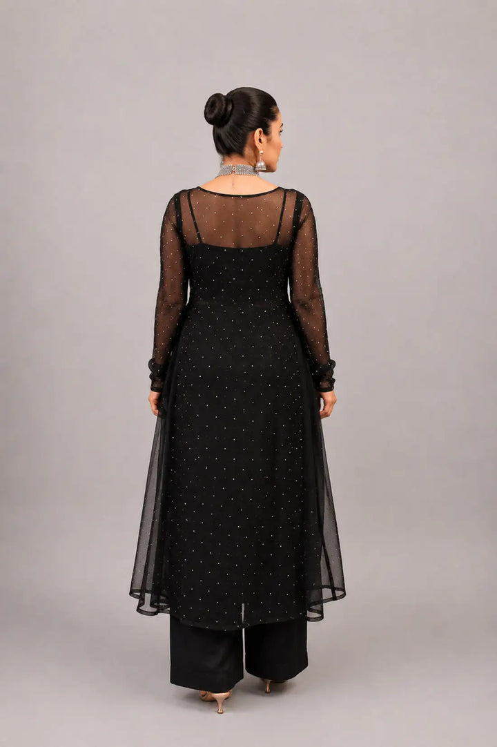 Noir Grace Embellished 3-Piece Suit Set
