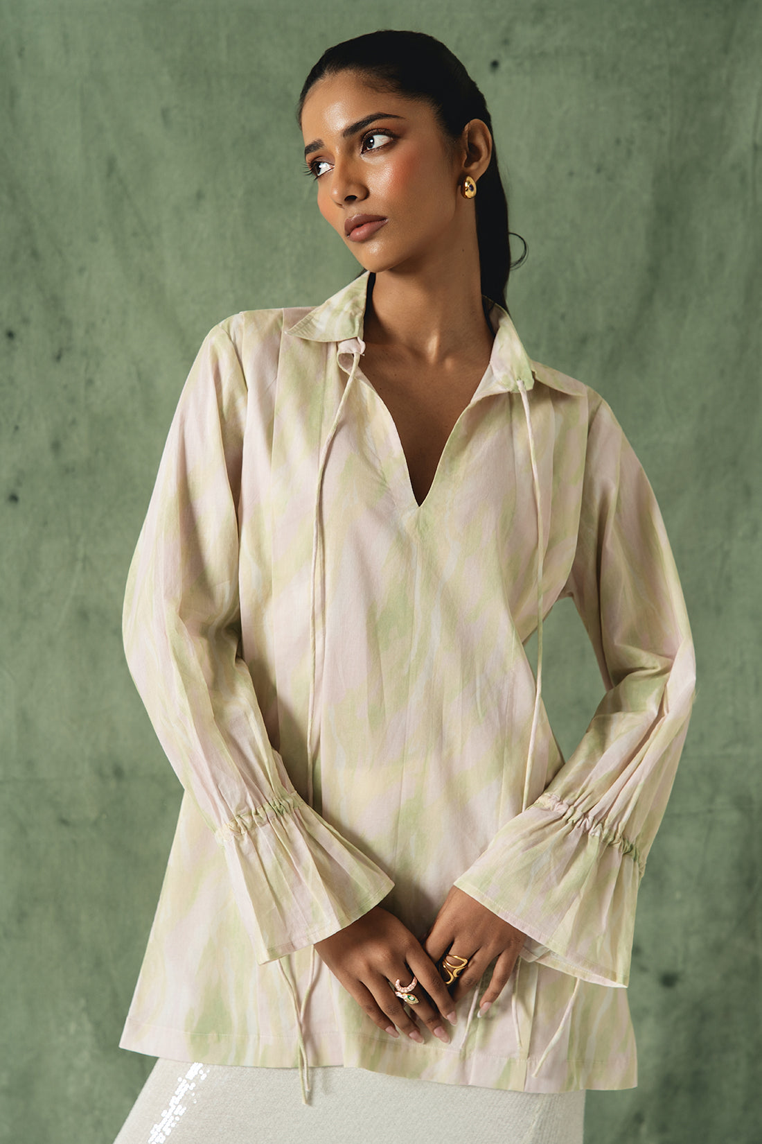 Saan Print Poplin Shirt