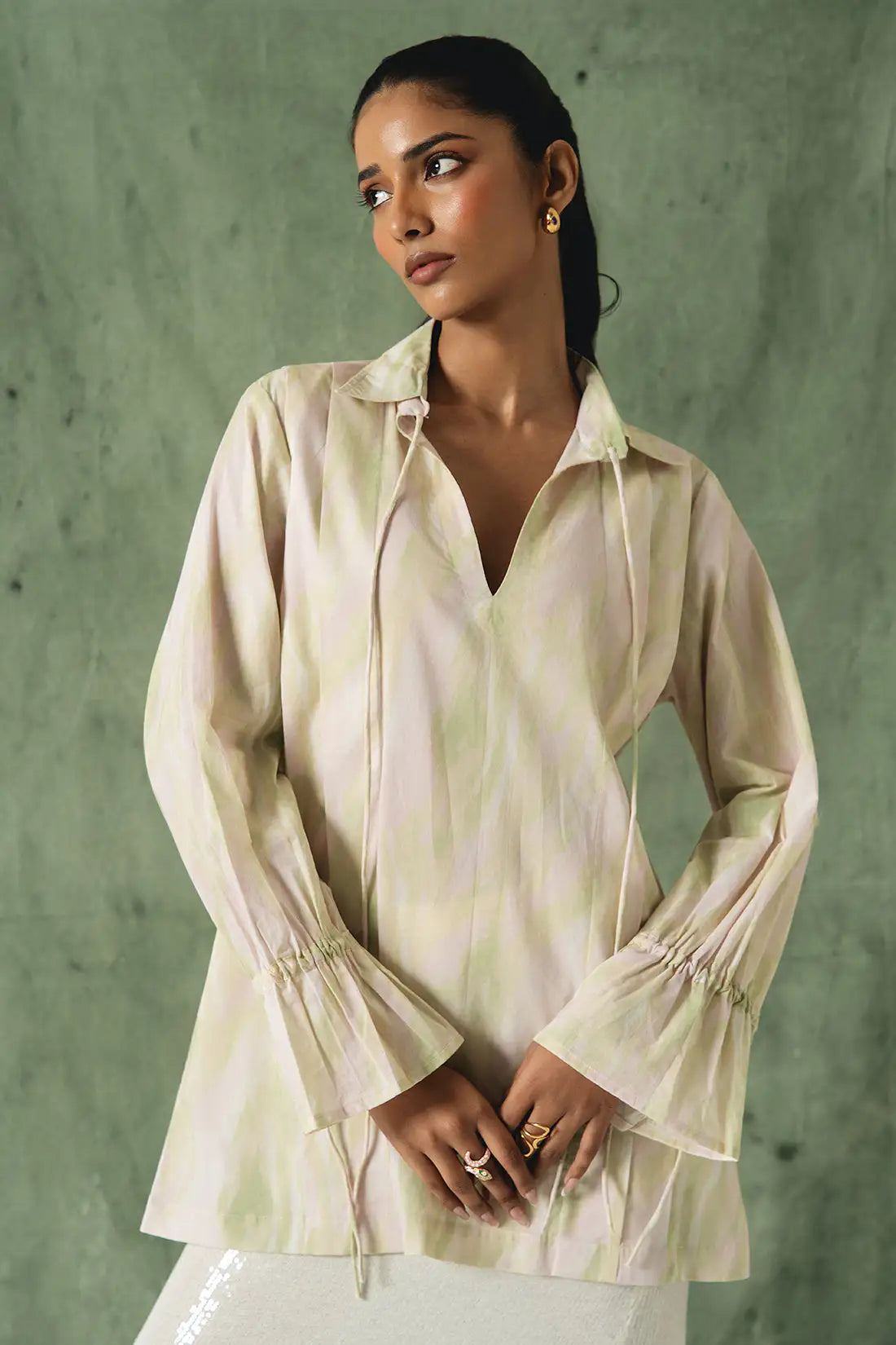 Saan Print Poplin Shirt
