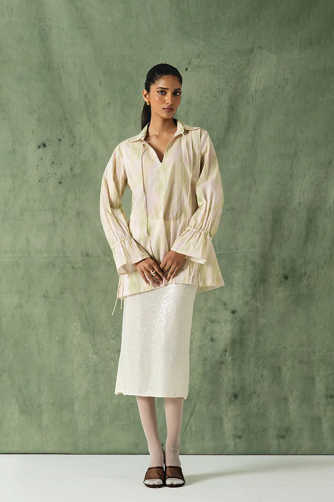 Saan Print Poplin Shirt