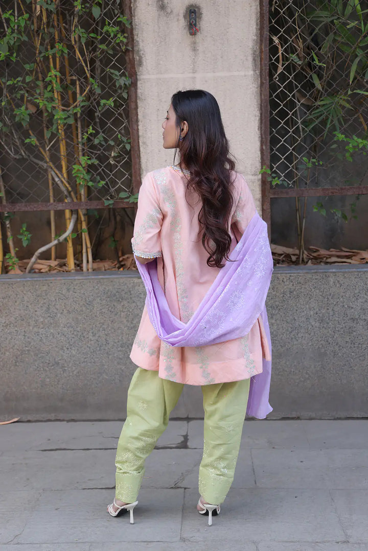 Pastel Grace Cotton Suit Set