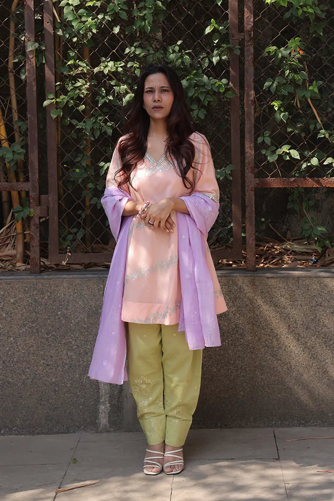 Pastel Grace Cotton Suit Set